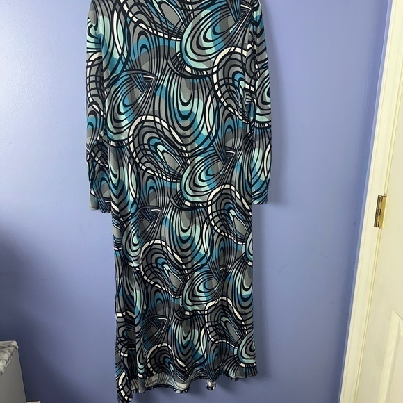 Liz Lange Blue and Grey Midi Maternity Dress size XXL - Picture 8 of 8